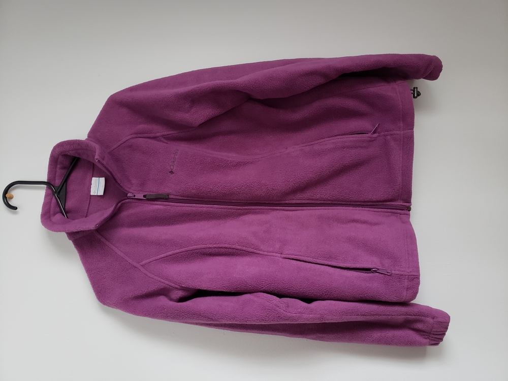 Columbia Fleece Jacket - Magenta Size Medium Women